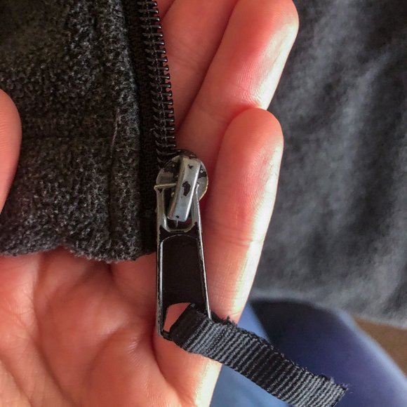 Medium Women's Grey Fleece Columbia Jacket - Picture 7 of 7